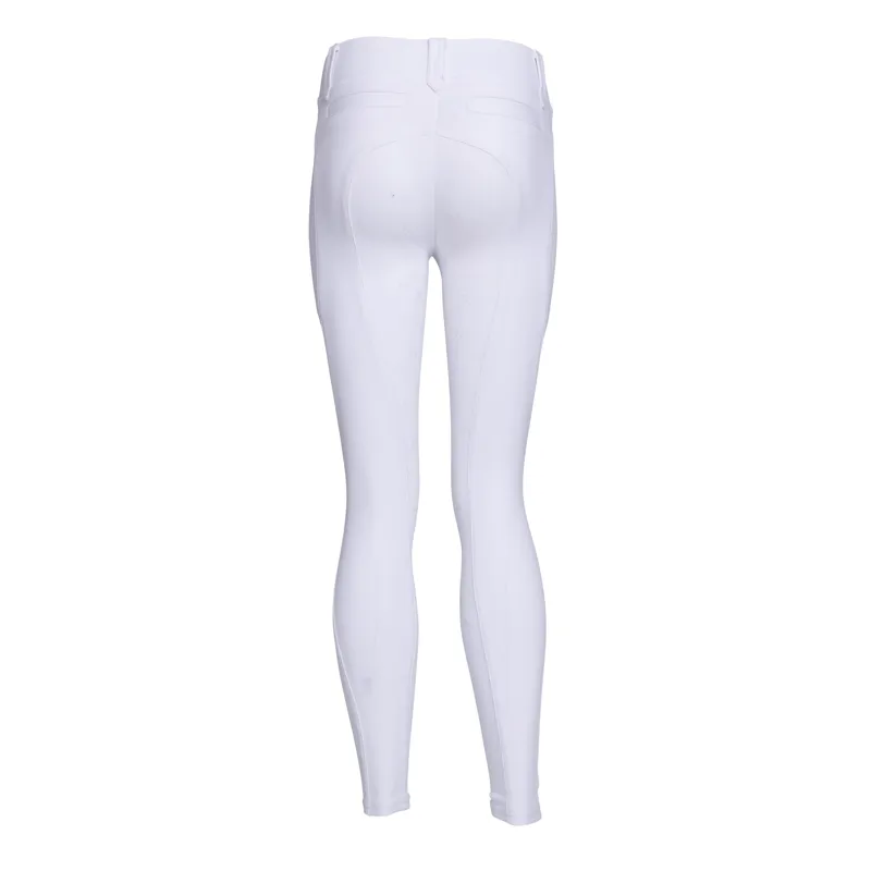 Shires Aubrion Optima MX Children's Riding Tights - White-2