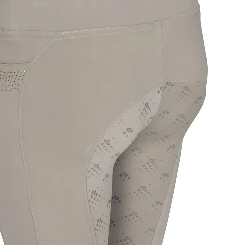 Shires Aubrion Optima GX Children's Riding Tights - Beige-1
