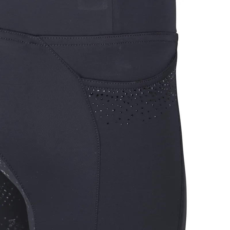 Shires Aubrion Optima GX Children's Riding Tights - Black-2