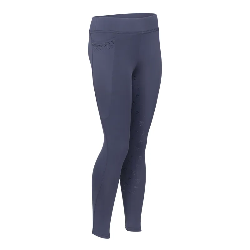Shires Aubrion Optima GX Children's Riding Tights - Navy