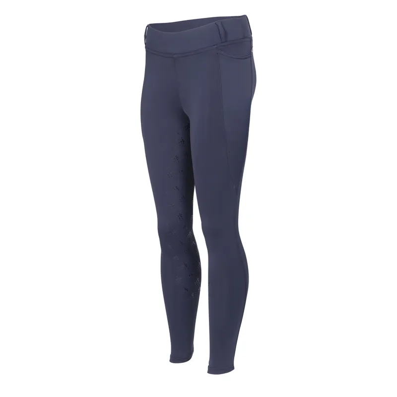 Shires Aubrion Optima LX Children's Riding Tights - Navy