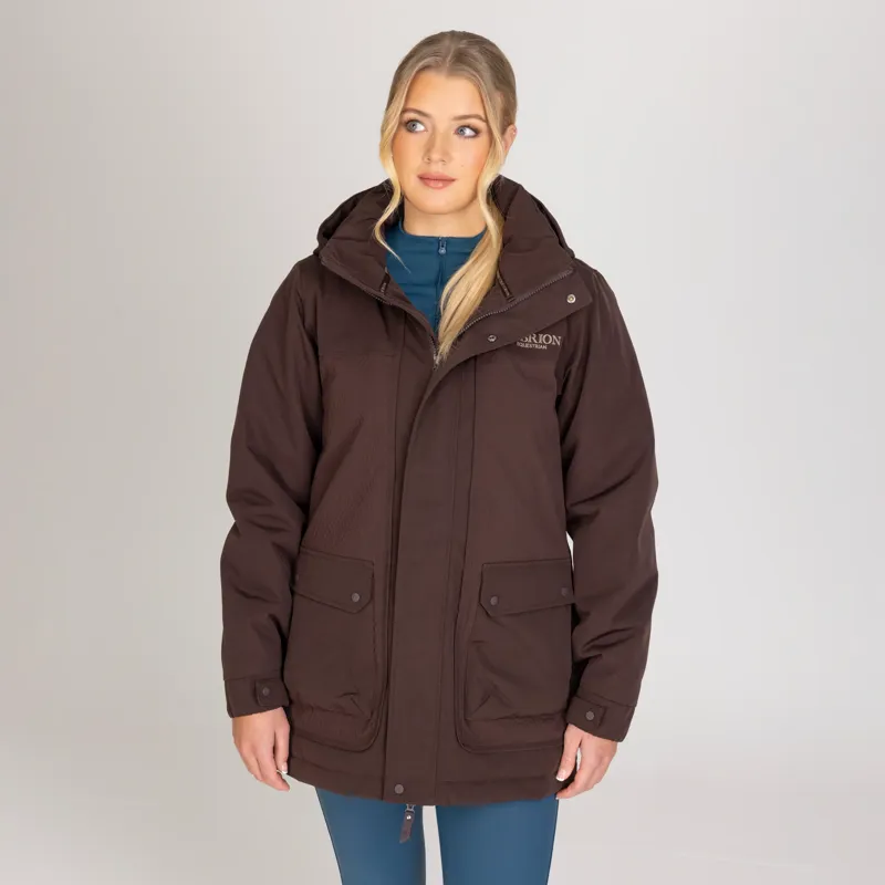 Shires Aubrion Equestrian Winter Coat - Espresso