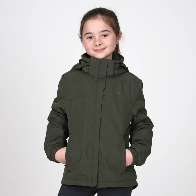 Shires Aubrion React Thermal Waterproof Coat Young Rider - Khaki