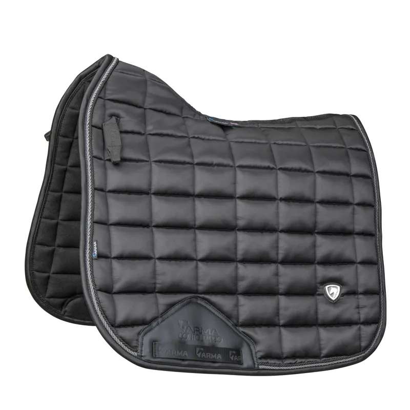 Shires ARMA Eltar Satin Dressage Saddlecloth - Black