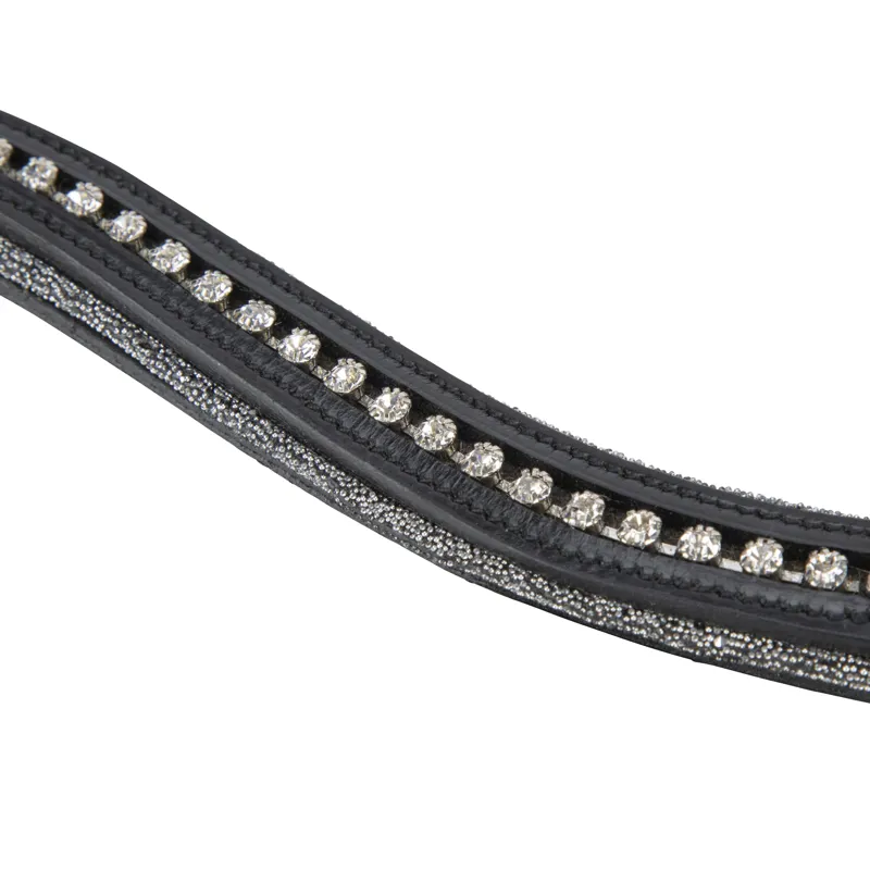 Shires Velociti RAPIDA Micro Mixed Diamante Browband - Black-1