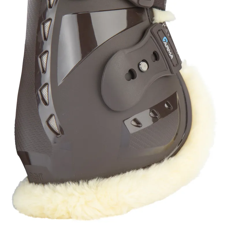 Shires ARMA Carbon Pro SupaFleece Fetlock Boots - Brown-2