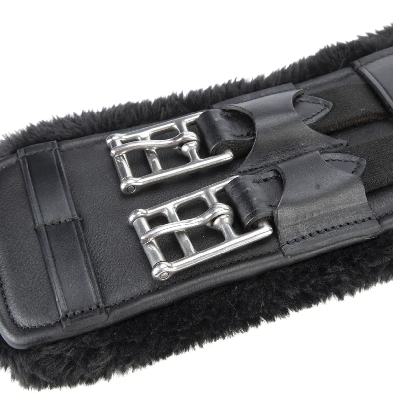Shires Velociti LUSSO Dressage SupaFleece Girth - Black-2