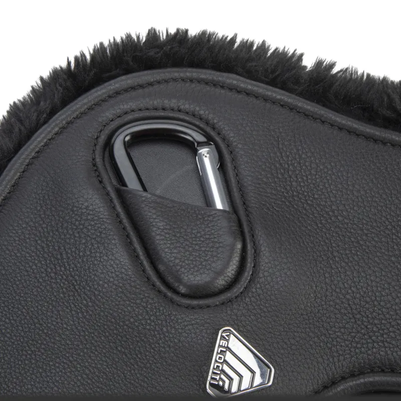 Shires Velociti LUSSO Dressage SupaFleece Girth - Black-1