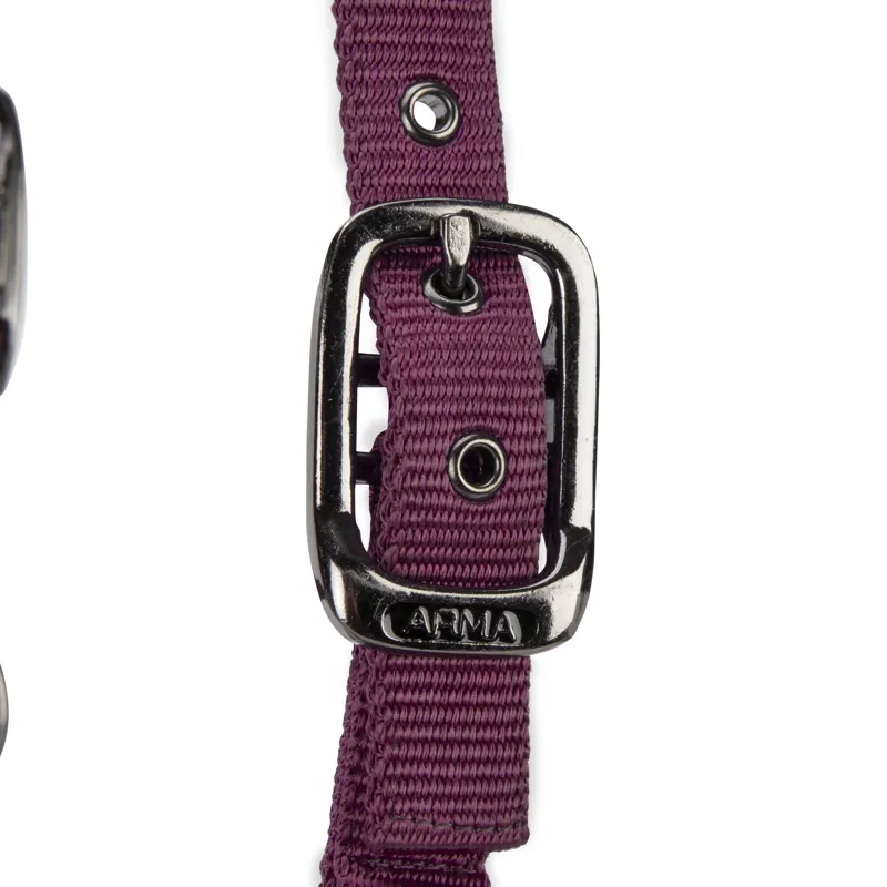 Shires ARMA Pro Padded Headcollar - Black Cherry-1