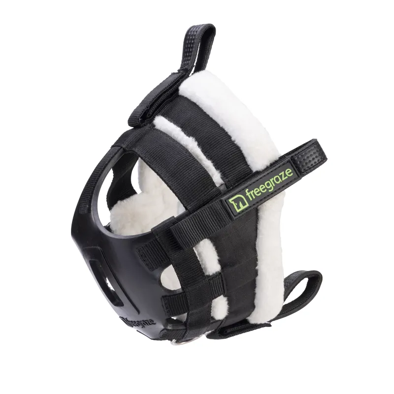 Shires FreeGraze Detachable Grazing Muzzle - Black
