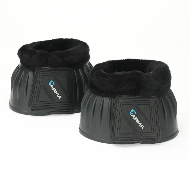 Shires ARMA Fleece Over Reach Boots - Black