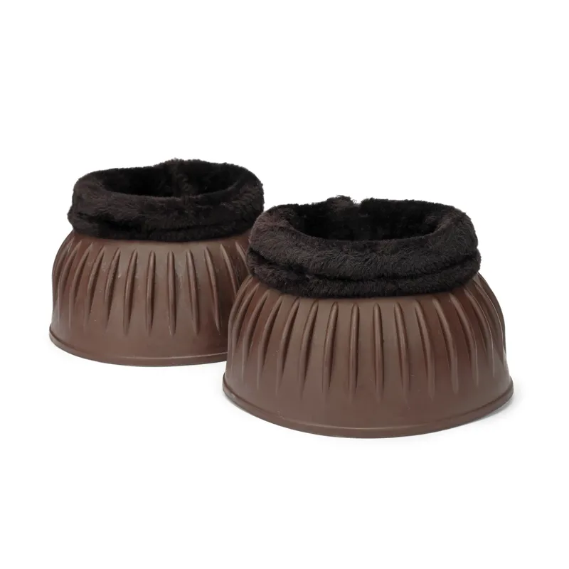 Shires ARMA Black Fleece Over Reach Boots - Brown-2