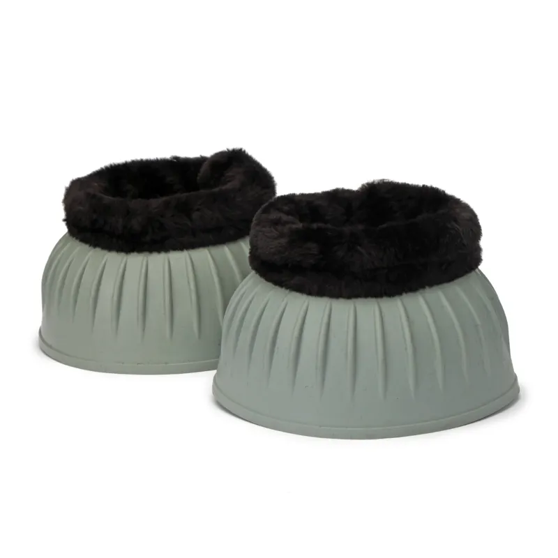 Shires ARMA Black Fleece Over Reach Boots - Grey-2