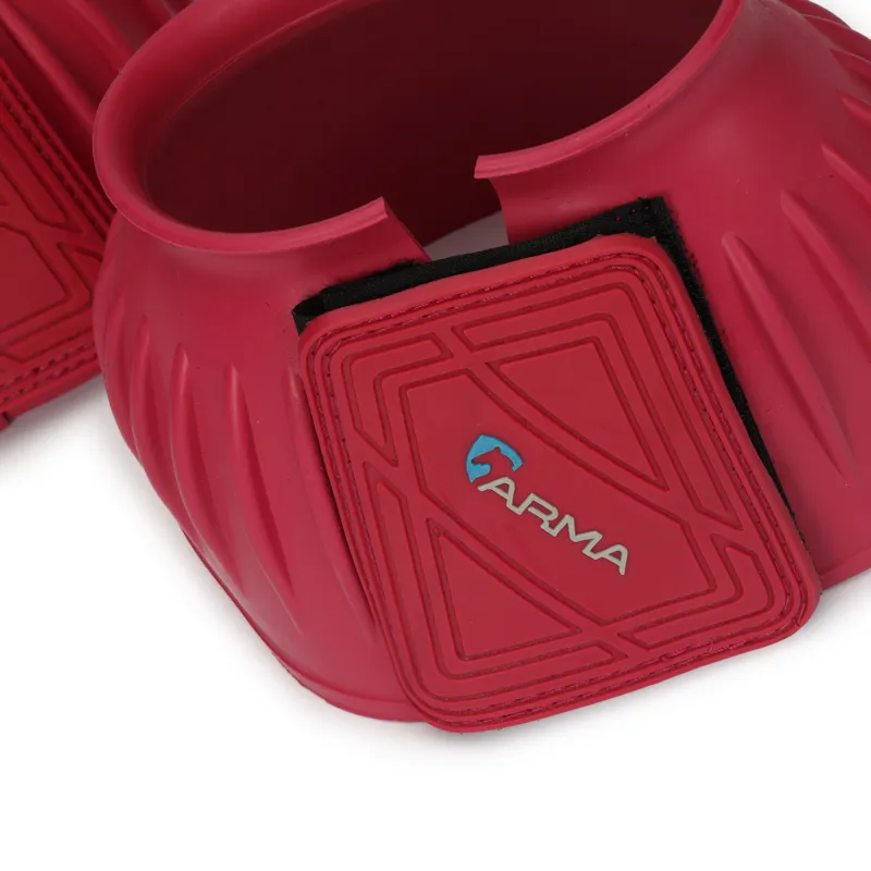 Shires ARMA Touch Close Over Reach Boots - Pink-1