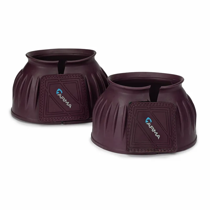 Shires ARMA Touch Close Over Reach Boots - Black Cherry