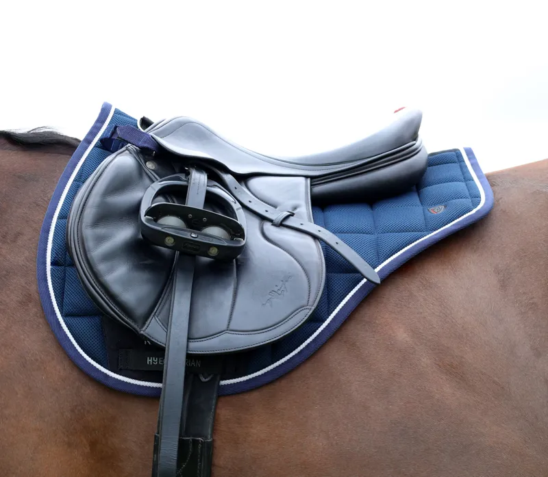 Hy Equestrian Pro Reaction 3D Mesh Saddle Pad - Navy-1