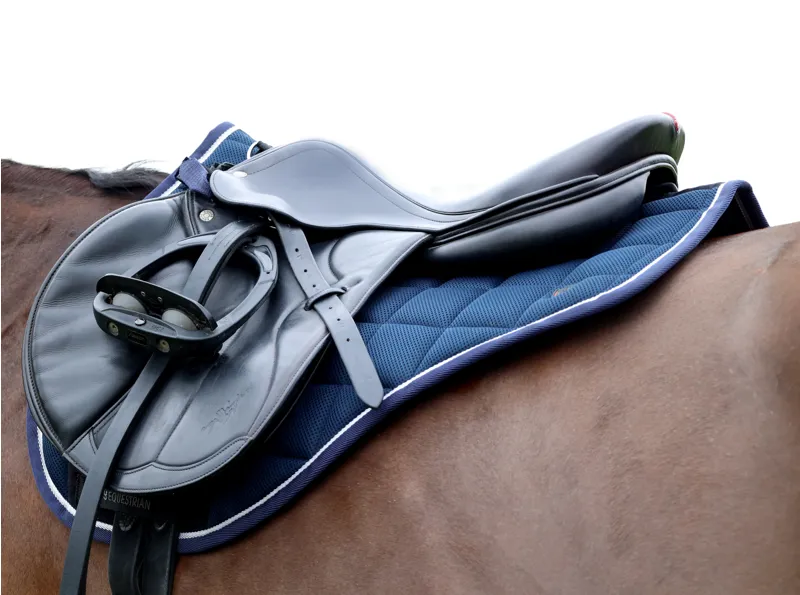 Hy Equestrian Pro Reaction 3D Mesh Saddle Pad - Navy-2