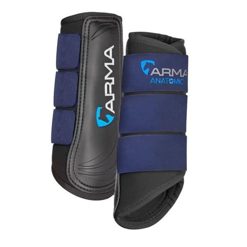 Shires ARMA Neoprene Brushing Boots - Navy