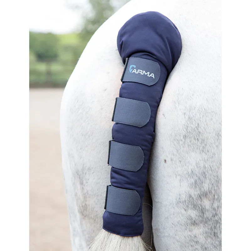 Shires ARMA Padded Tail Guard - Navy-1