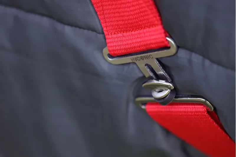 HYCONIC 250g Stable Rug - Charcoal/Red-4