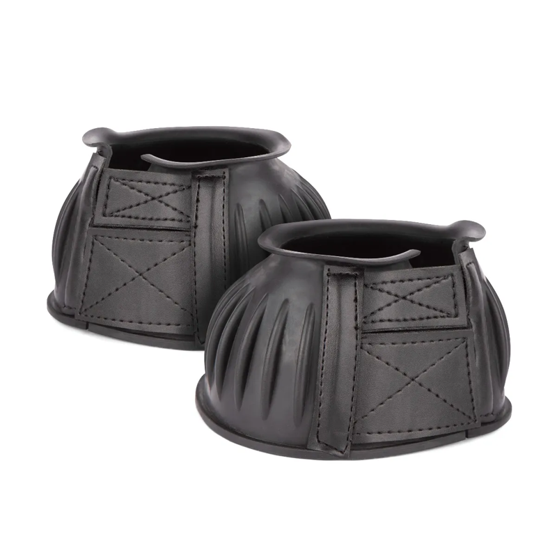 Shires Rubber Over Reach Boots - Black