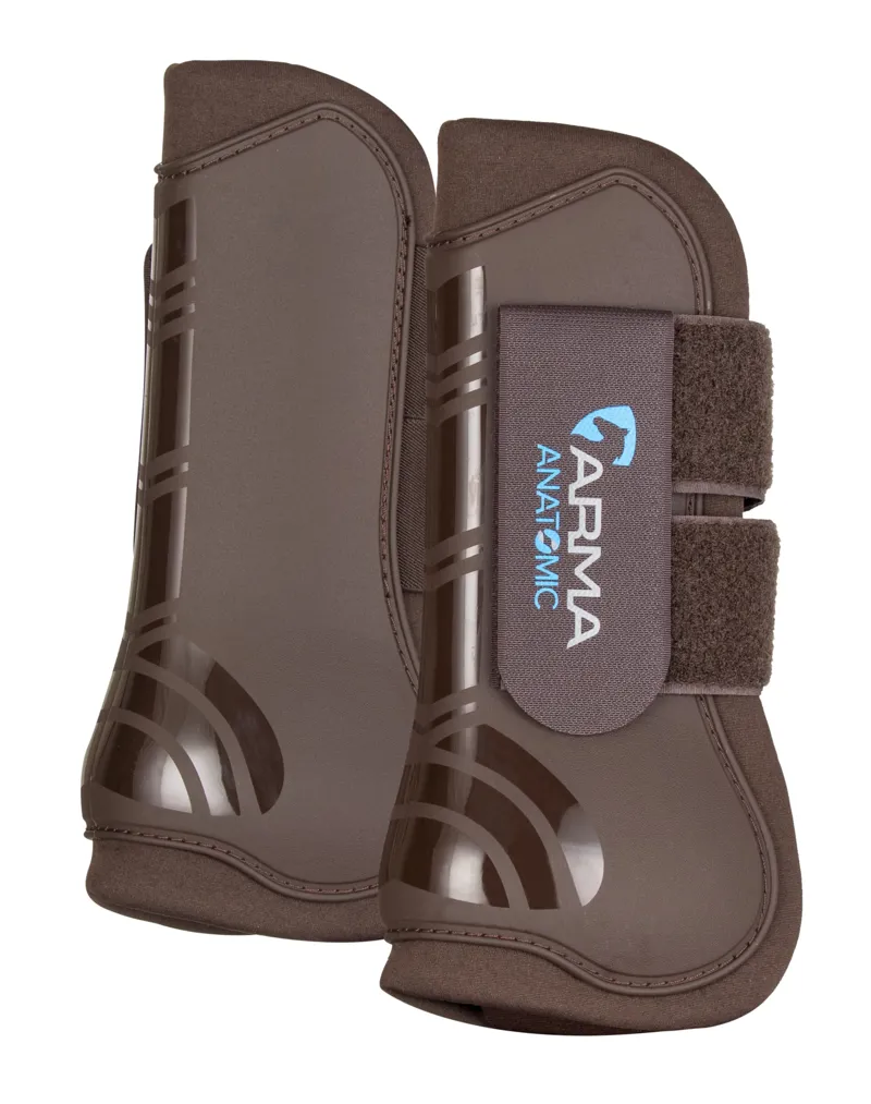 Shires ARMA Tendon Boots - Brown/Brown