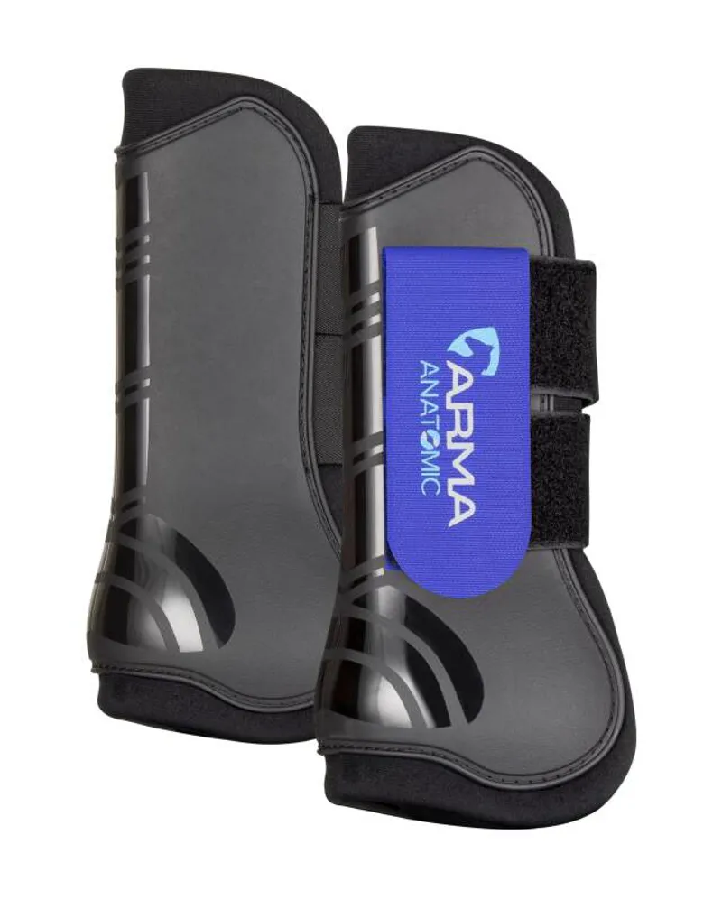 Shires ARMA Tendon Boots - Black/Royal Blue