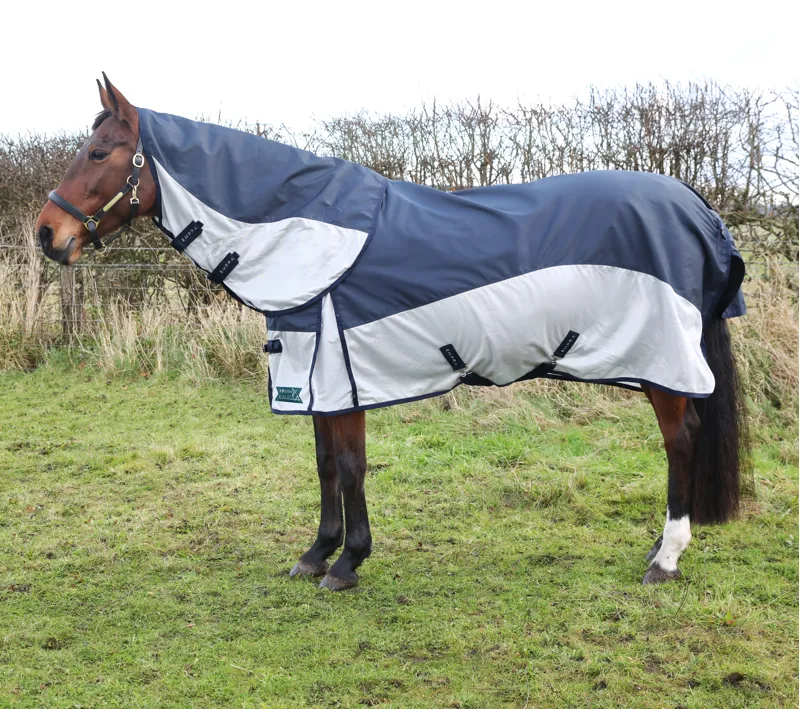 StormX Empra Aqua Shield Waterproof Fly Rug - Navy/Silver