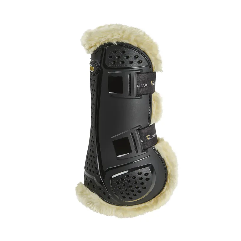 Shires ARMA OXI-ZONE Supafleece Tendon Boots - Black-1