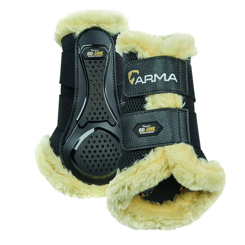 Shires ARMA OXI-ZONE Supafleece Brushing Boots - Black