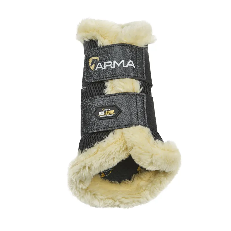 Shires ARMA OXI-ZONE Supafleece Brushing Boots - Black-1