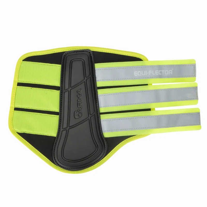 Shires ARMA EQUI-FLECTOR Brushing Boots - Yellow-3