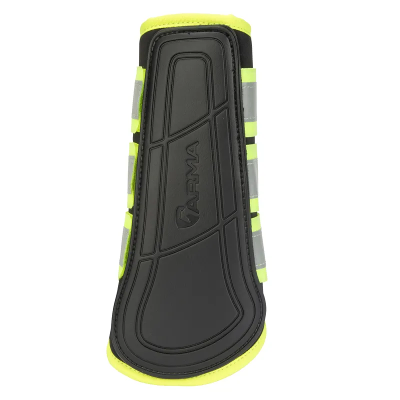 Shires ARMA EQUI-FLECTOR Brushing Boots - Yellow-1