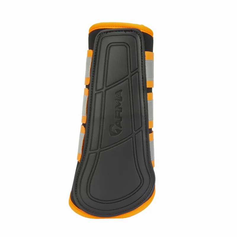Shires ARMA EQUI-FLECTOR Brushing Boots - Orange-1