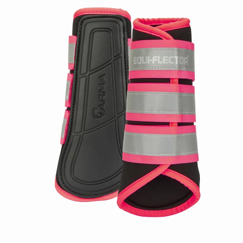 Shires ARMA EQUI-FLCTOR Brushing Boots - Pink