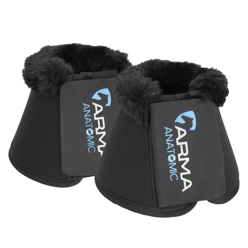 Shires ARMA SupaFleece Neoprene Over Reach Boots - Black
