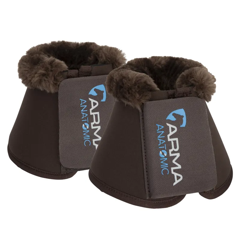Shires ARMA SupaFleece Neoprene Over Reach Boots - Brown