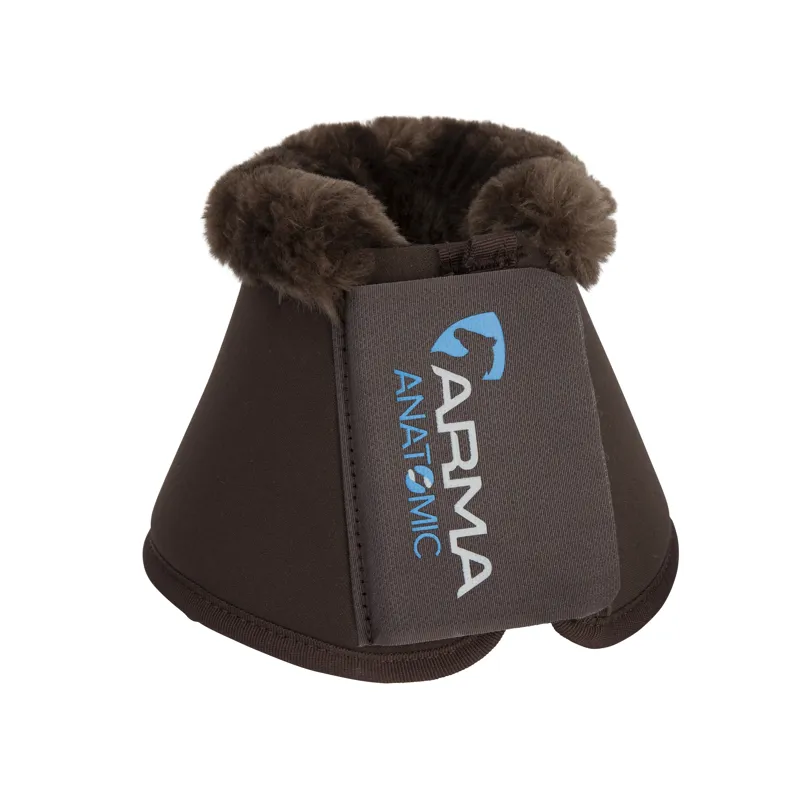 Shires ARMA SupaFleece Neoprene Over Reach Boots - Brown-1