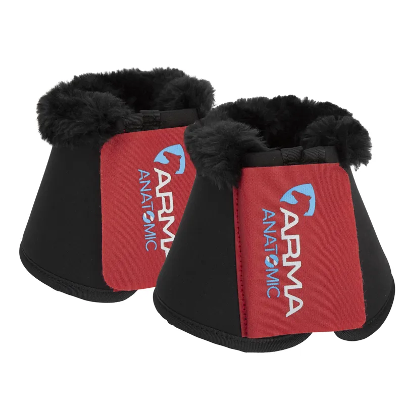 Shires ARMA SupaFleece Neoprene Over Reach Boots - Deep Red