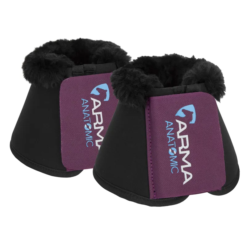 Shires ARMA SupaFleece Neoprene Over Reach Boots - Plum
