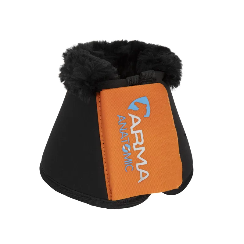 Shires ARMA SupaFleece Neoprene Over Reach Boots - Burnt Orange-1