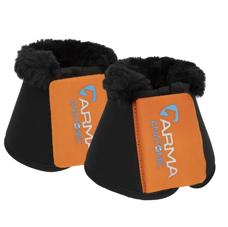 Shires ARMA SupaFleece Neoprene Over Reach Boots - Burnt Orange
