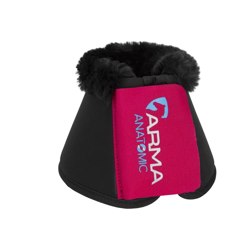 Shires ARMA SupaFleece Neoprene Over Reach Boots - Raspberry-1