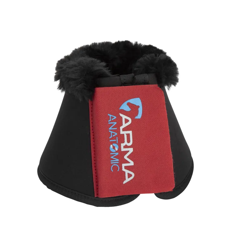 Shires ARMA SupaFleece Neoprene Over Reach Boots - Deep Red-1