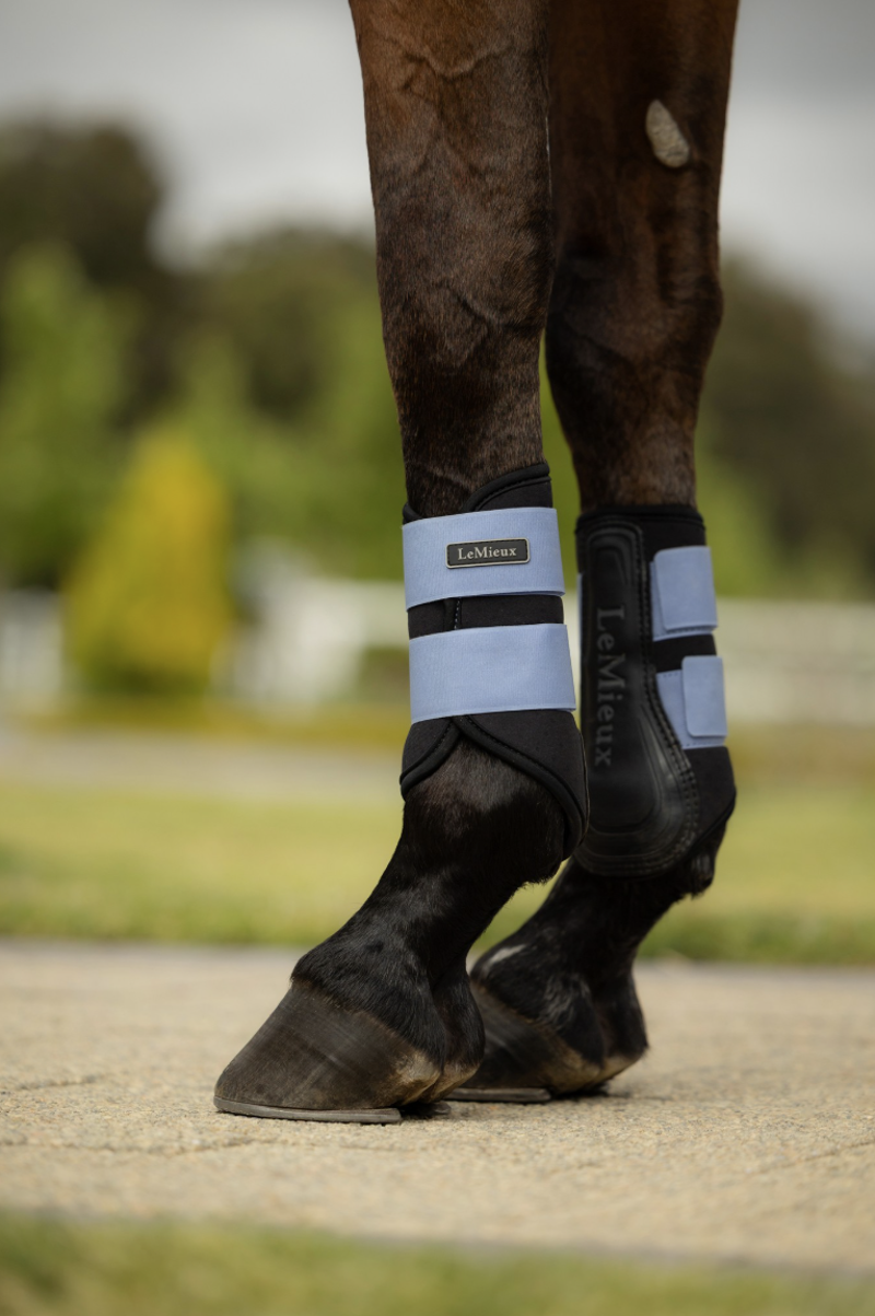 LeMieux Air-Tek Grafter Brushing Boots - Powder Blue-3