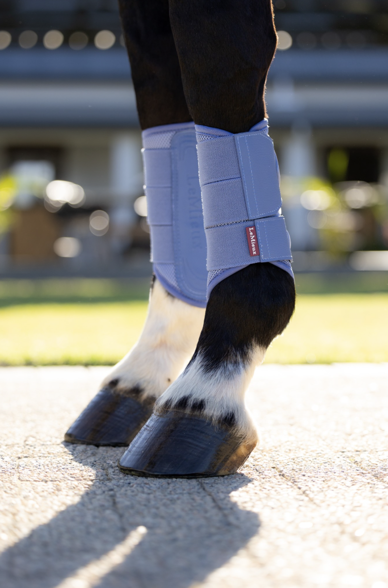 LeMieux Arika Mesh Brushing Boots - Powder Blue-6