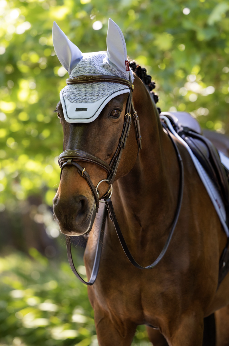 LeMieux Essence Acoustic Fly Hood - Powder Blue-1