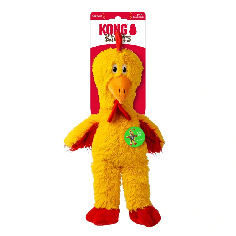 KONG Large Dog Toy Knots Chicken - Yellow-1