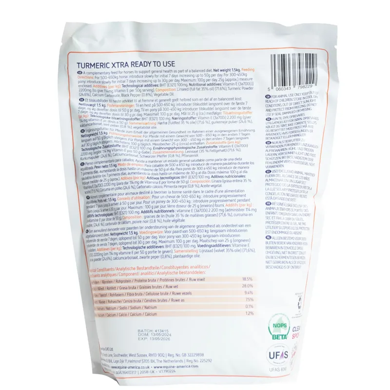 Equine America Turmeric Xtra General Health Powder Supplement -1