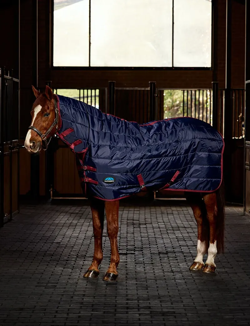 WeatherBeeta ComFiTec 210D Channel Quilt Stable Combo Neck 220g - Navy/Burgundy